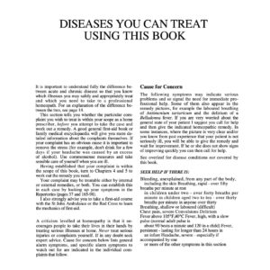 Complete Homeopathy Handbook: Diseases You Can Treat