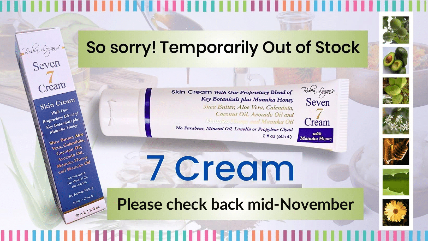 7 Cream Out of Stock - Miranda Castro's Shop 7 Cream Out of Stock