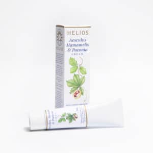 Helios Aesculus Hamamelis Paeonia Cream: treatment for hemorrhoids (piles), varicose veins and thread veins.
