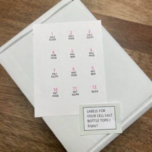 Cell Salts Top Labels
