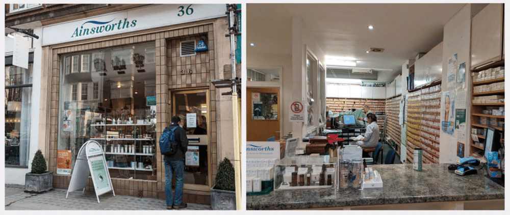 Ainsworths-Homeopathic-Pharmacy-London - Miranda Castro's Shop